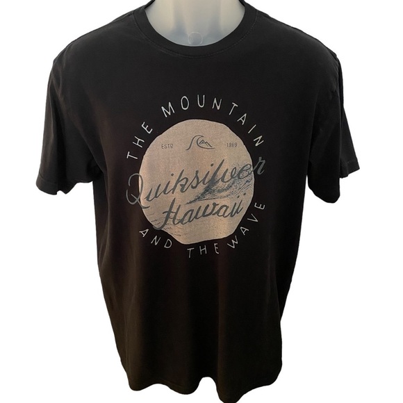 Quiksilver “The Mountain and The Wave” Hawaii Tee Shirt Men M Medium - Picture 1 of 5